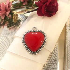 Beautiful red heart shaped pendant
